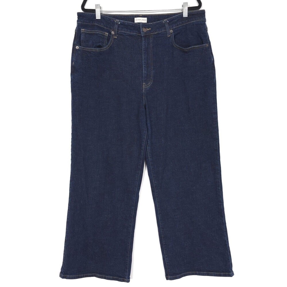 OLIVER LOGAN Women’s Jeans Size‎ 35 Madison Wide Leg Slow Denim
